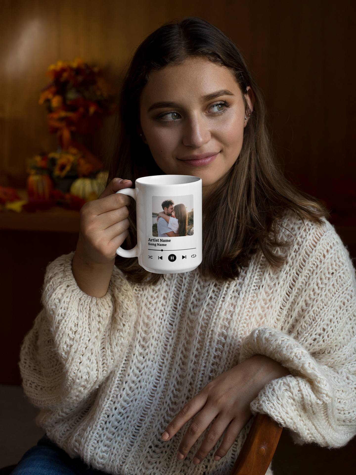 Personalized Photo/Song Tea Coffee Mug - Valentine's Day