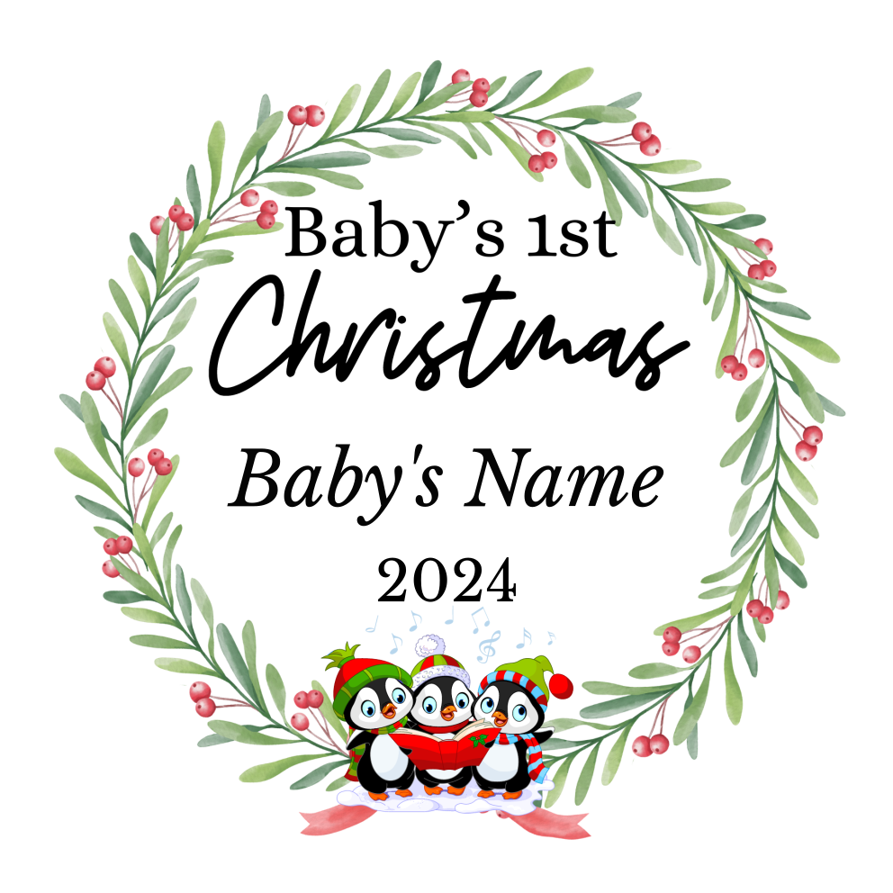 Personalized Baby's 1st Ornament – Cherish Baby's First Festive