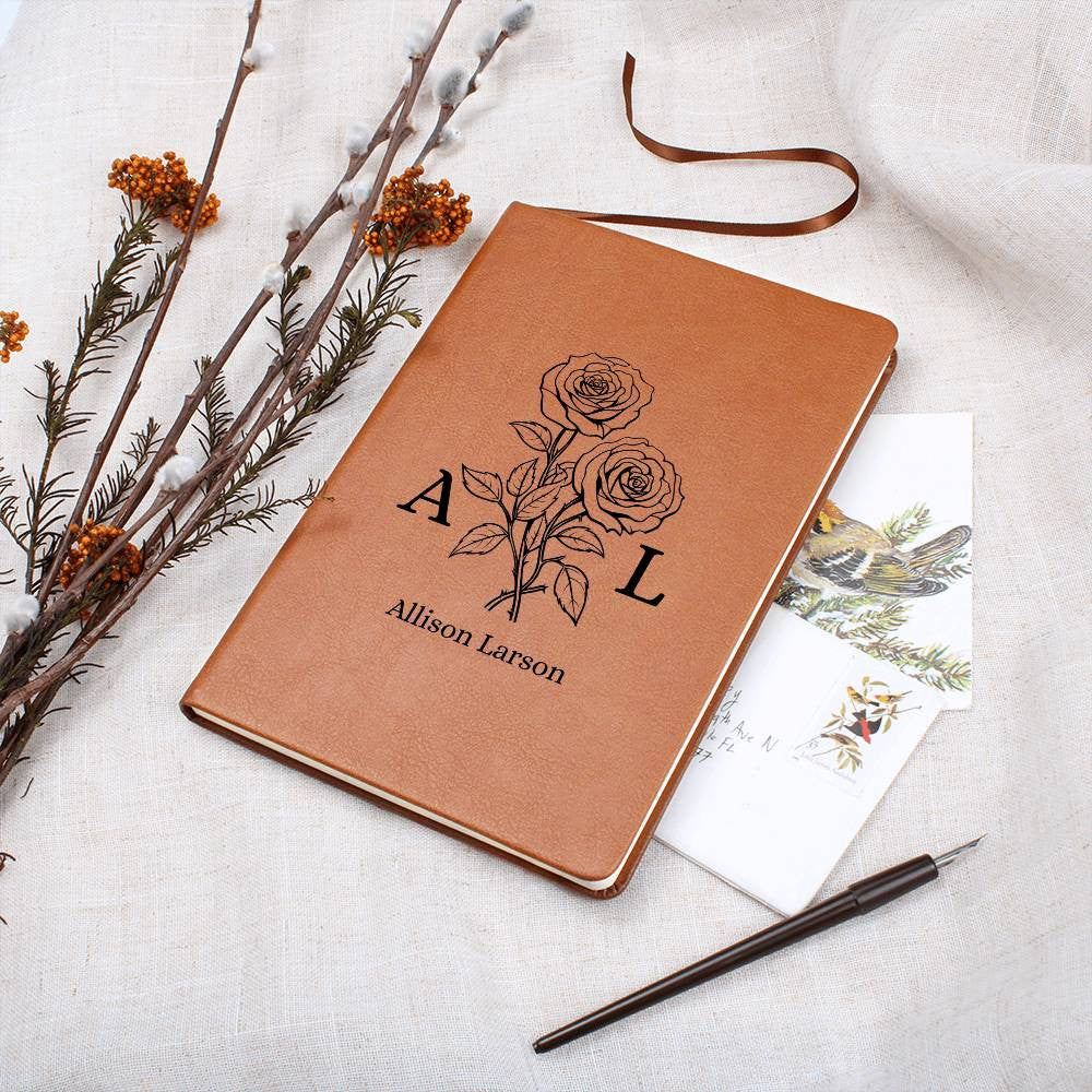 Personalized Leather Journal, Graduation Gift