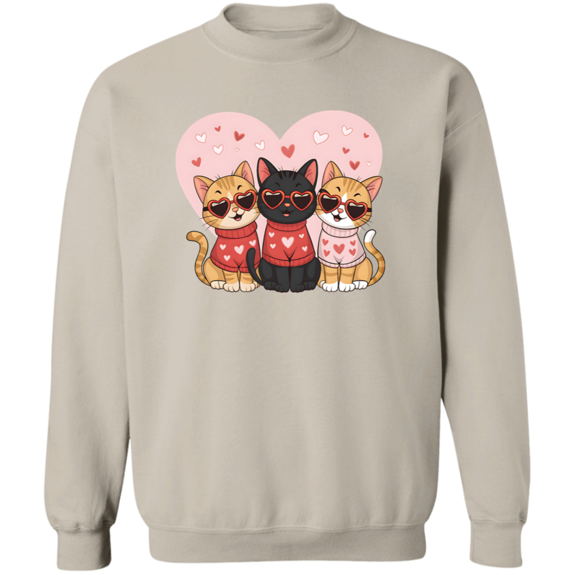 Love & Cats Valentine's Day Sweatshirt