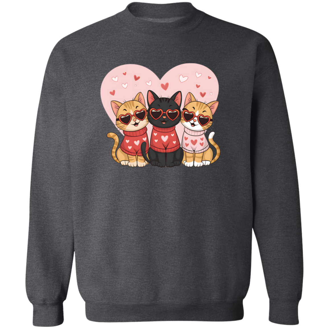 Love & Cats Valentine's Day Sweatshirt