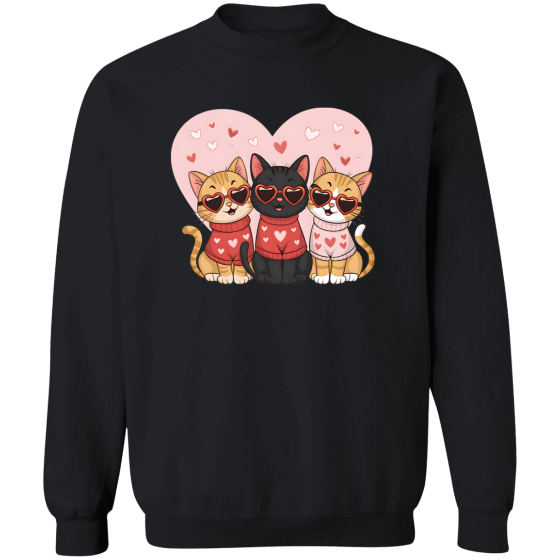 Love & Cats Valentine's Day Sweatshirt