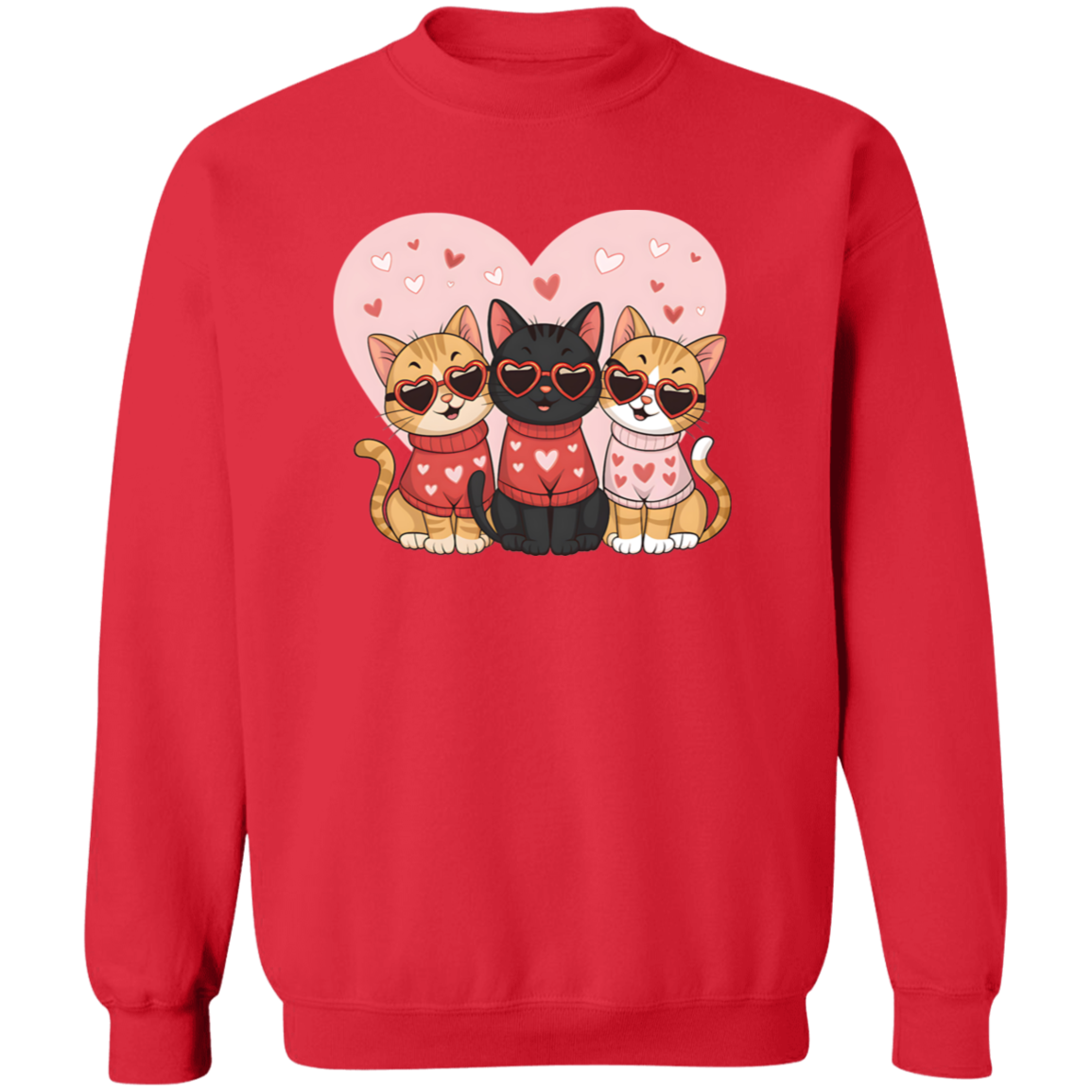 Love & Cats Valentine's Day Sweatshirt