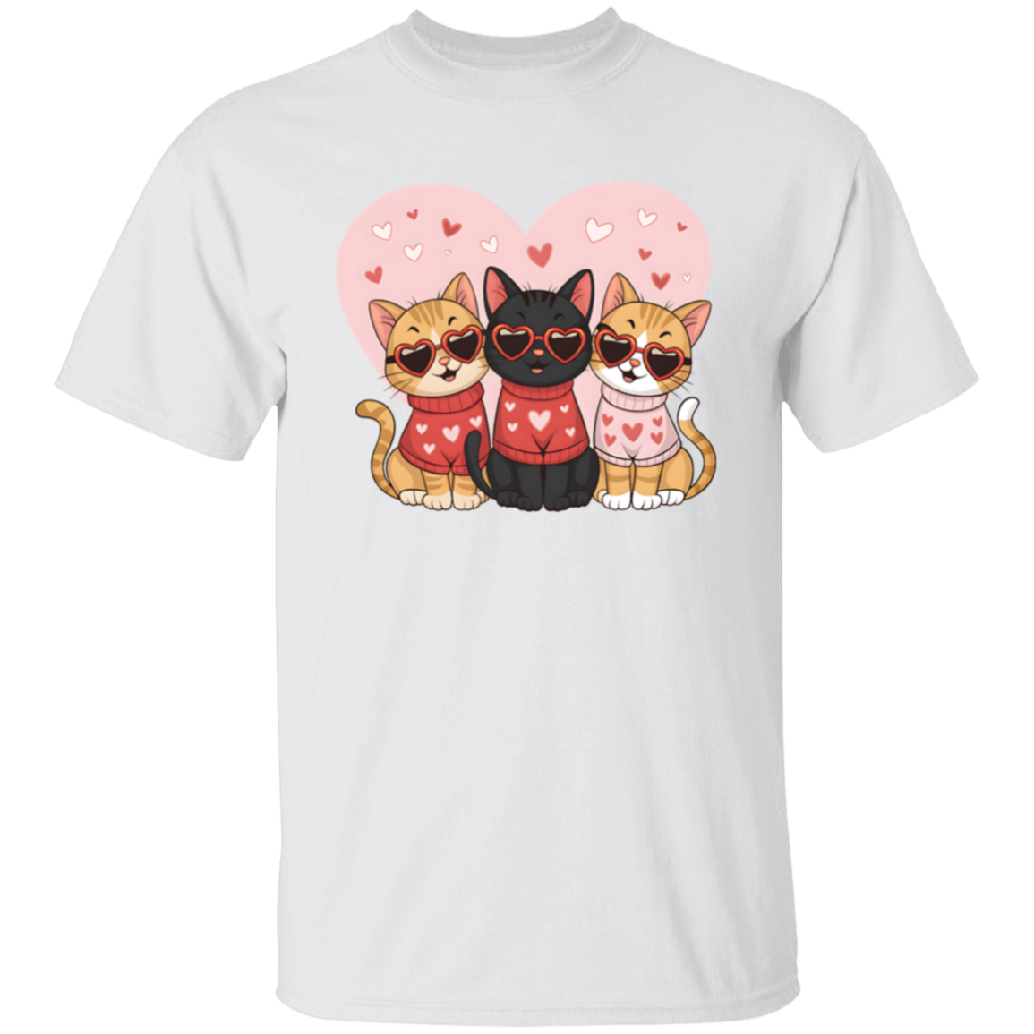 Love & Cats Valentine's Day T-shirt