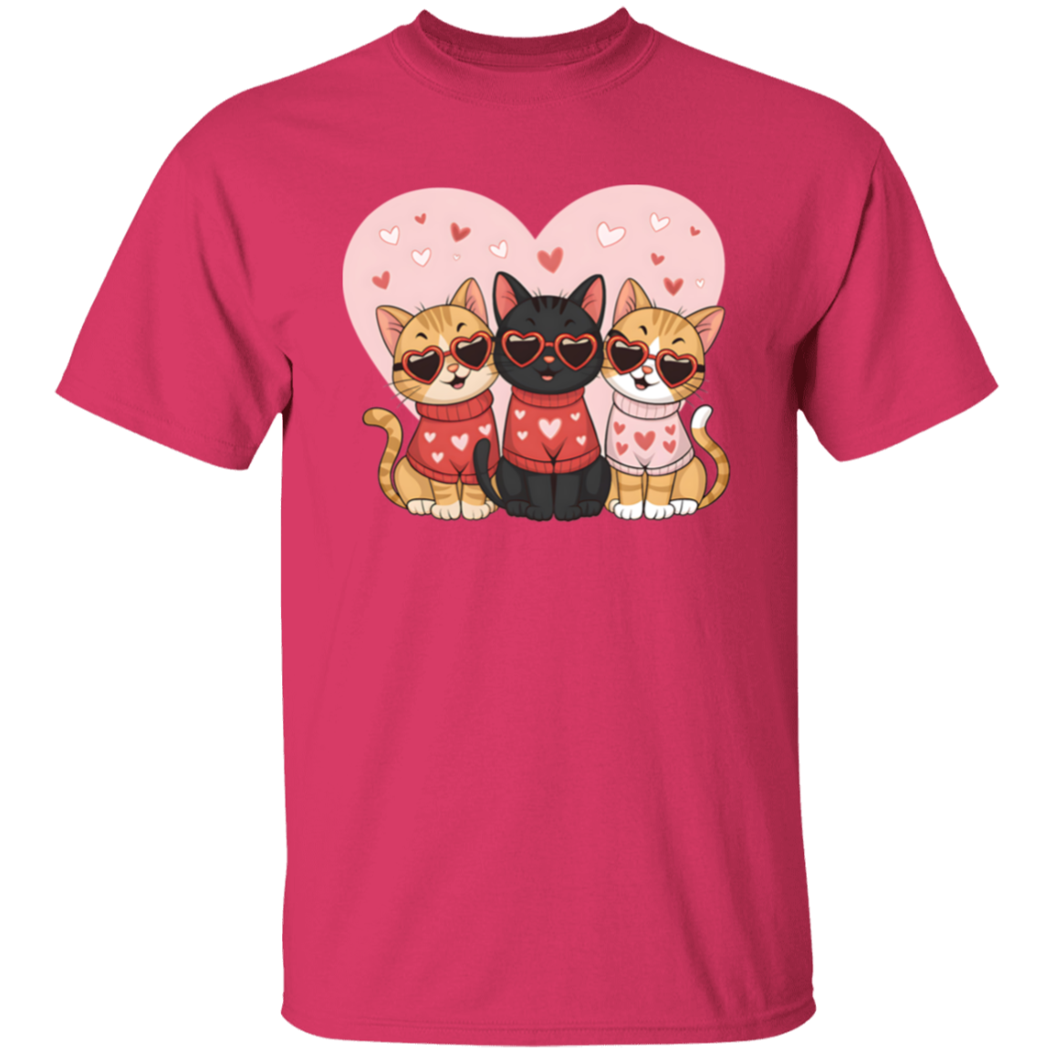 Love & Cats Valentine's Day T-shirt