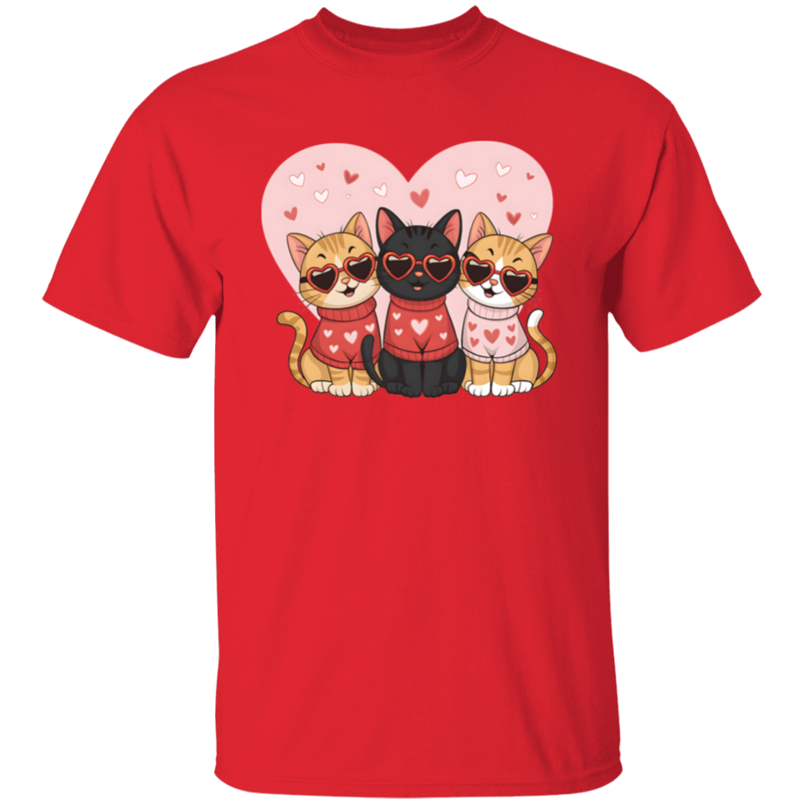 Love & Cats Valentine's Day T-shirt