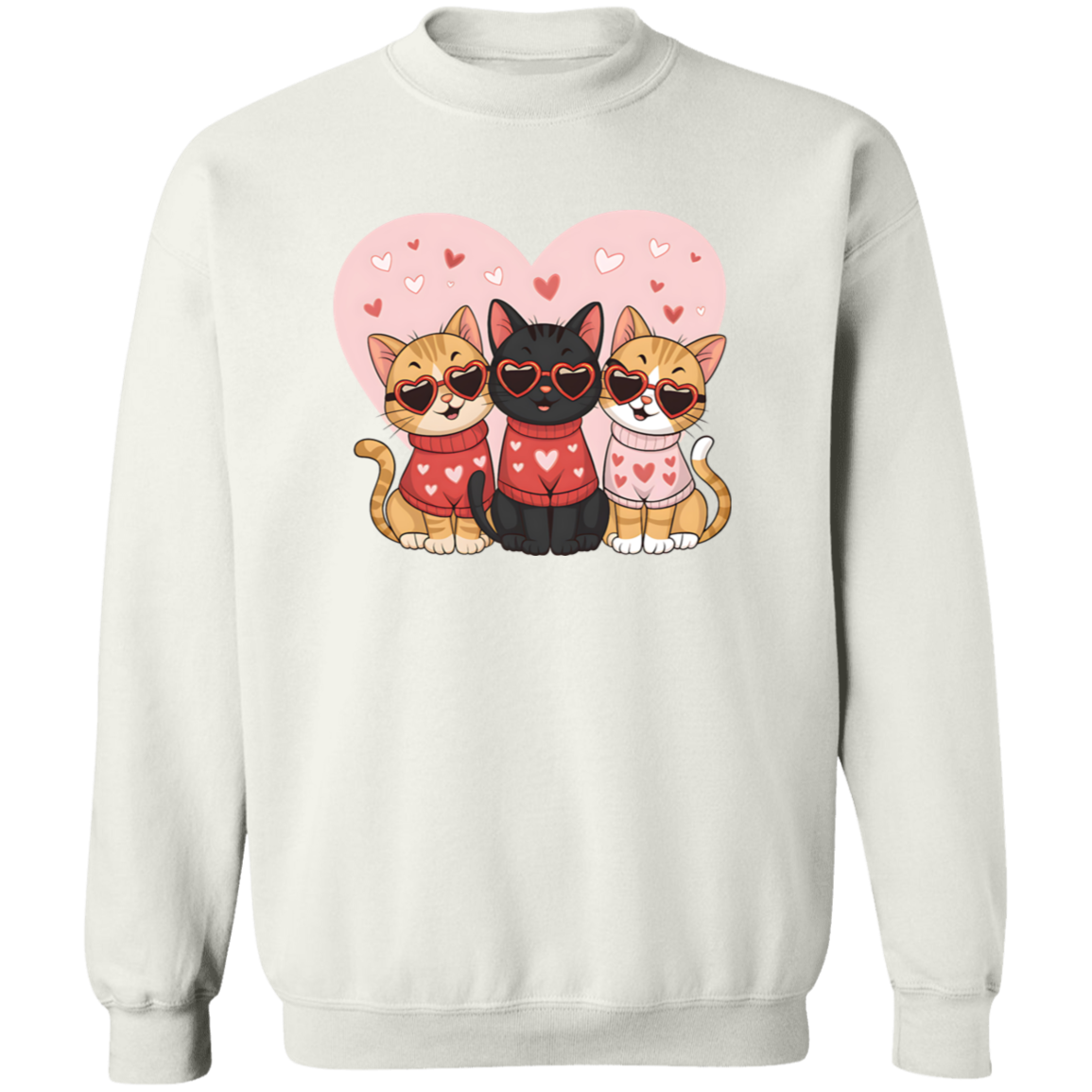 Love & Cats Valentine's Day Sweatshirt
