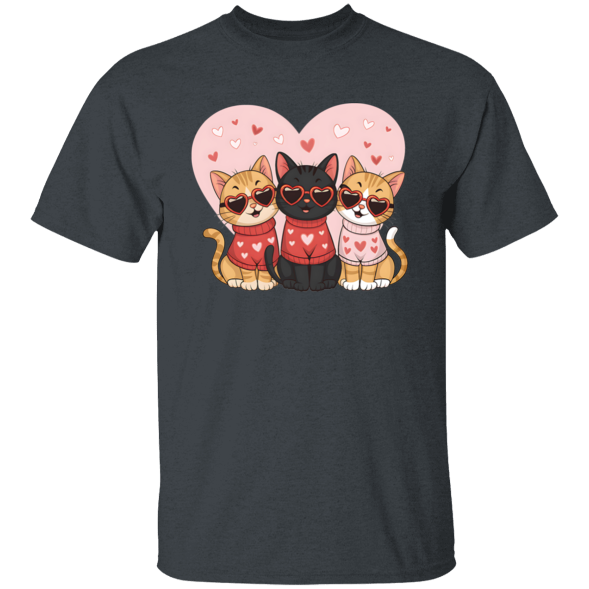 Love & Cats Valentine's Day T-shirt