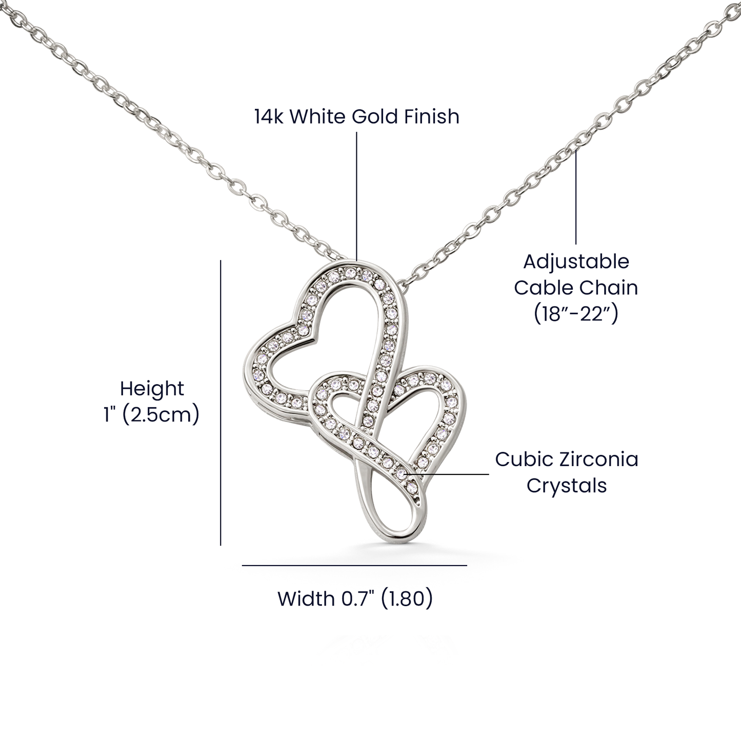 To My Beautiful Daughter Heart to Heart Necklace – A Precious Gift from Mom