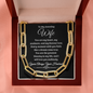 To My Amazing Wife - Paperclip Chain Forever Linked Necklace - Birthday, Anniversary, Valentine's Day
