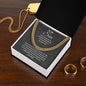 To My Son Cuban Link Chain - Love Mom