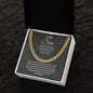 To My Son Cuban Link Chain - Love Mom