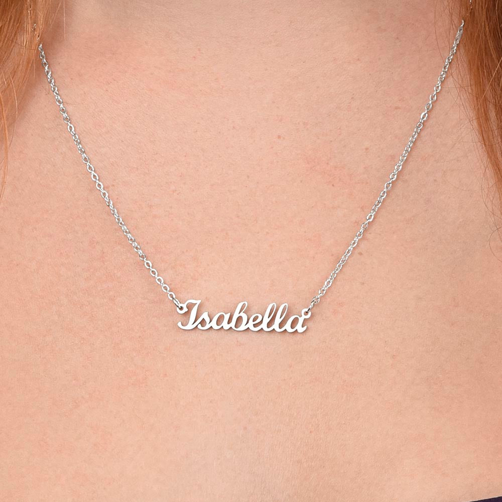 To My Daughter Custom Name Necklace - from Father