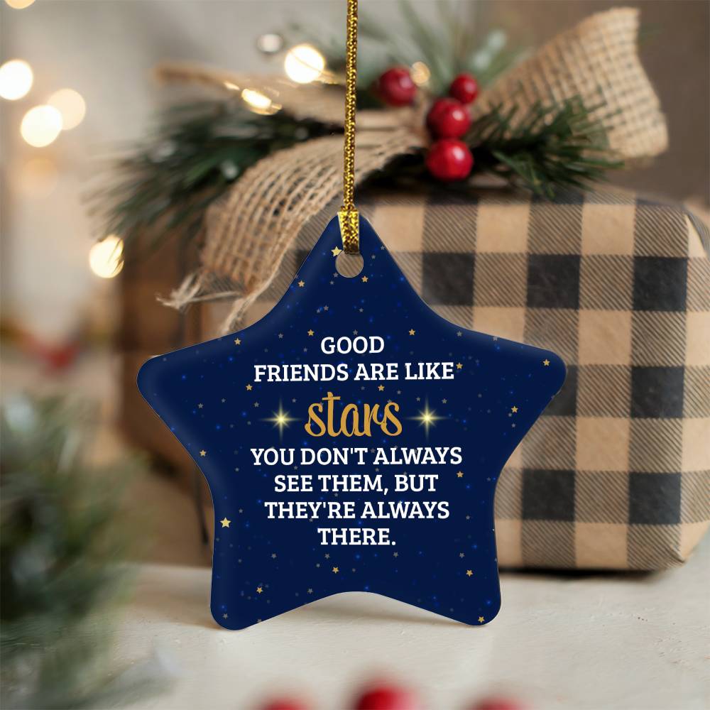 Good Friends Are Like Stars Ornament – Heartwarming Holiday Decor