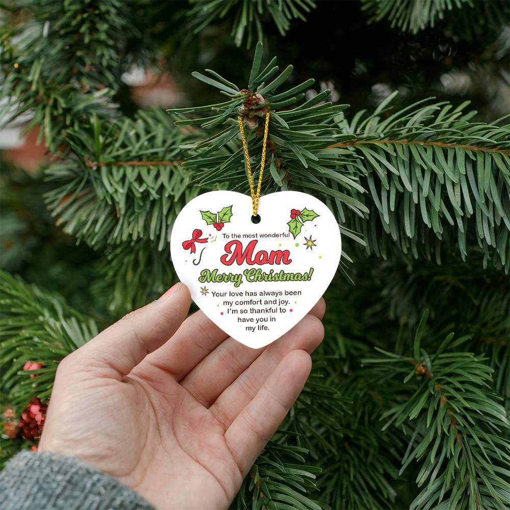 To My Most Wonderful Mom Ornament