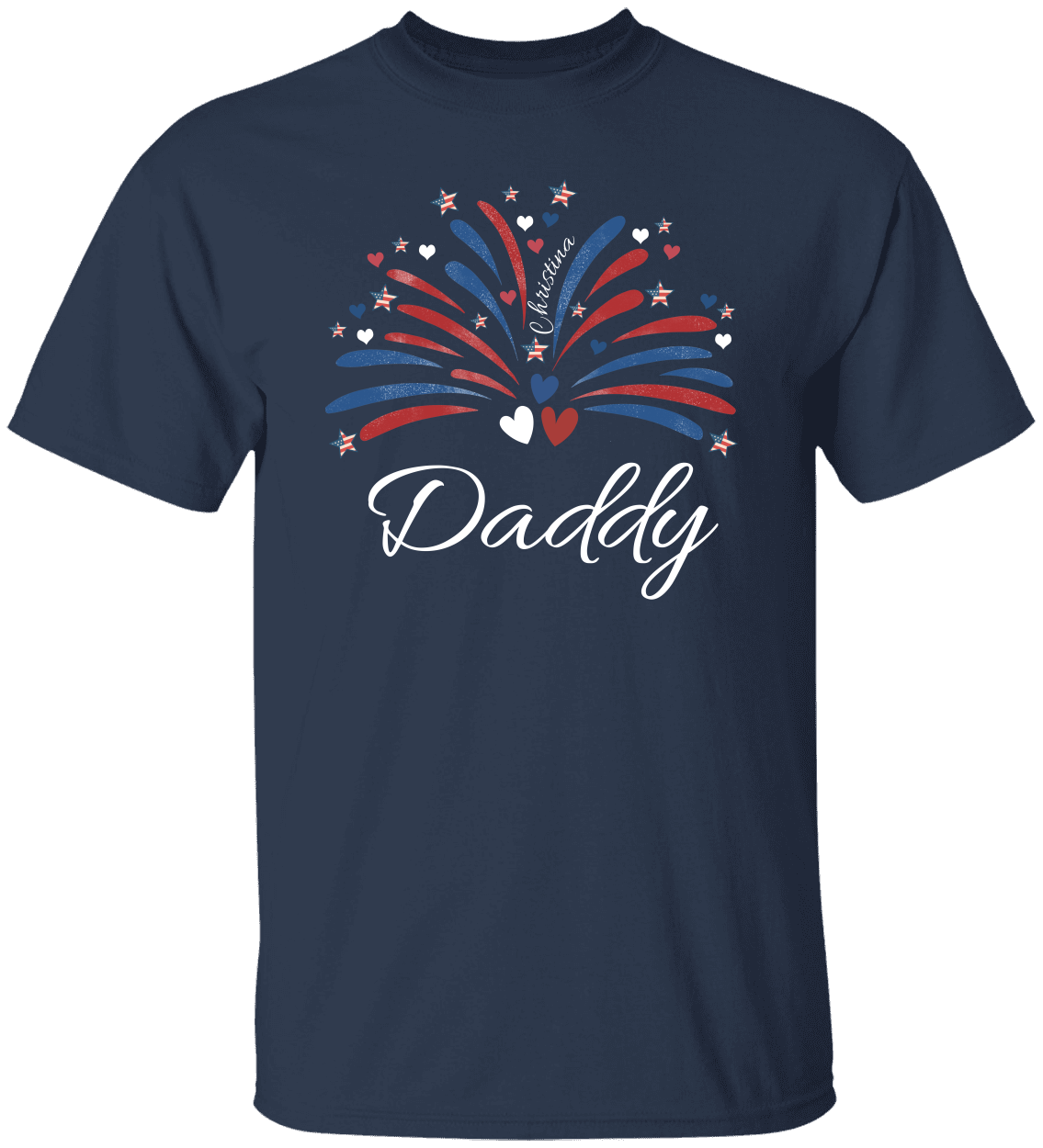 4th Of July Custom (Mama, Grandma, Daddy) Unisex T-Shirt With Upto 6 Kids Names!
