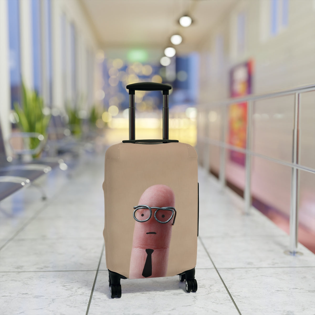 Personalized photo Luggage Cover, Easily Find Your Luggage At The Airport!!