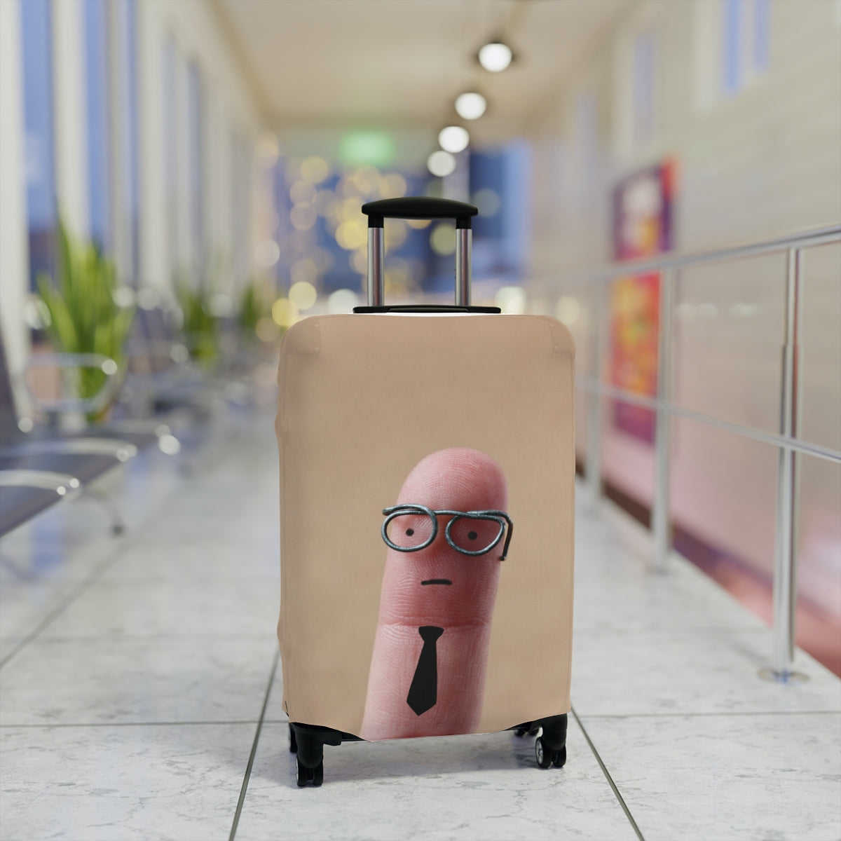 Personalized photo Luggage Cover, Easily Find Your Luggage At The Airport!!
