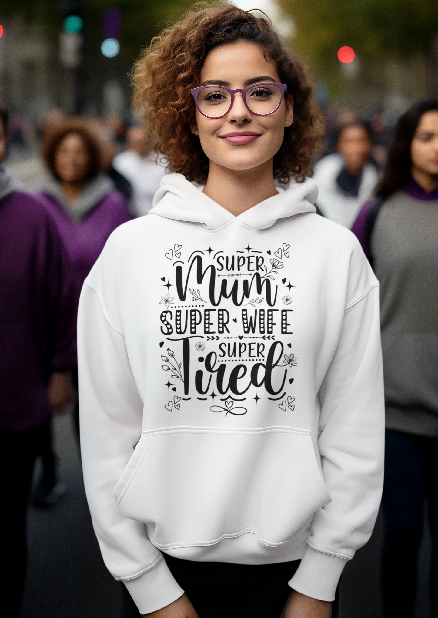 Super Mum, Super Wife, Super Tired Mom's Sweatshirt/Hoodie