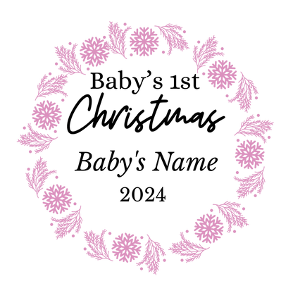 Personalized Baby's 1st Ornament – Cherish Baby's First Festive
