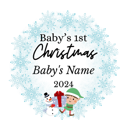 Personalized Baby's 1st Ornament – Cherish Baby's First Festive