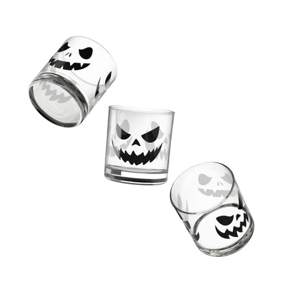 Halloween Skull Rocks Glass – Spooky 10oz Barware & Party Drinkware
