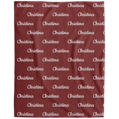Personalized Blanket – Custom Name, or Text | Cozy Fleece Gift
