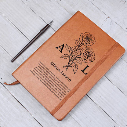 Personalized Leather Journal, Graduation Gift