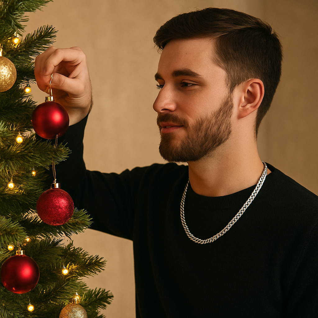 To My Son Cuban Link Chain – Meaningful Gift from Mom | Strength, Courage & Love Keepsake