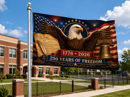 America 250 Patriotic Eagle Flag | 250 Years of Freedom Outdoor Flag
