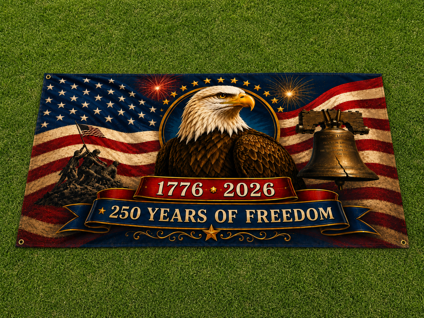 250 Years of Freedom Eagle Flag – 1776–2026 America 250 Outdoor Flag
