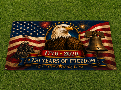 250 Years of Freedom Eagle Flag – 1776–2026 America 250 Outdoor Flag
