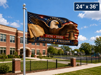 America 250 Patriotic Eagle Flag | 250 Years of Freedom Outdoor Flag
