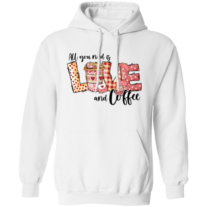 All You Need Is Love And Coffee Valentine's Day Unisex Hoodie