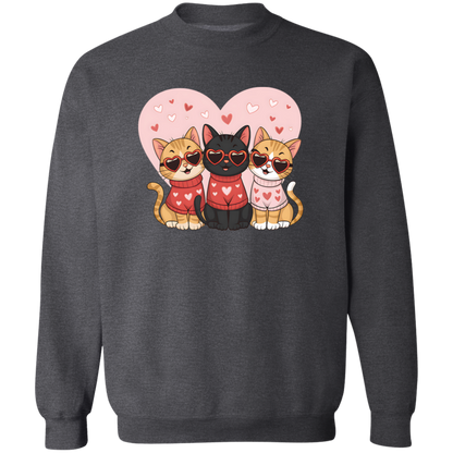 Love & Cats Valentine's Day Sweatshirt