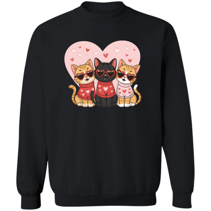 Love & Cats Valentine's Day Sweatshirt