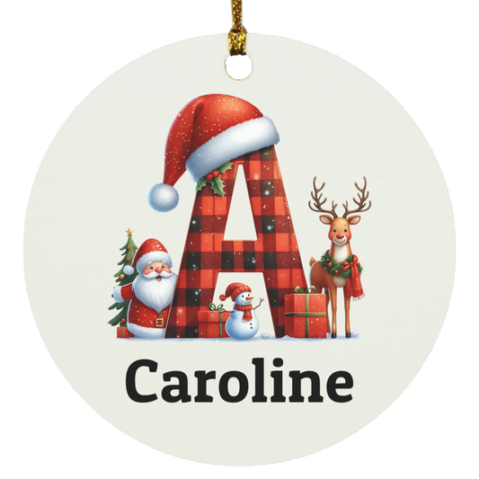 Personalized Initial Ornament – A Timeless Keepsake for Any Occasion