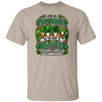 Plantaholic houseplant lover unisex T-shirt in natural