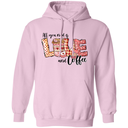 All You Need Is Love And Coffee Valentine's Day Unisex Hoodie