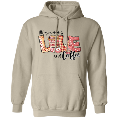 All You Need Is Love And Coffee Valentine's Day Unisex Hoodie