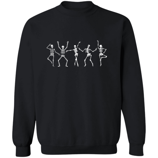 Dancing Skeletons Halloween Sweatshirt | Funny Spooky Season Pullover