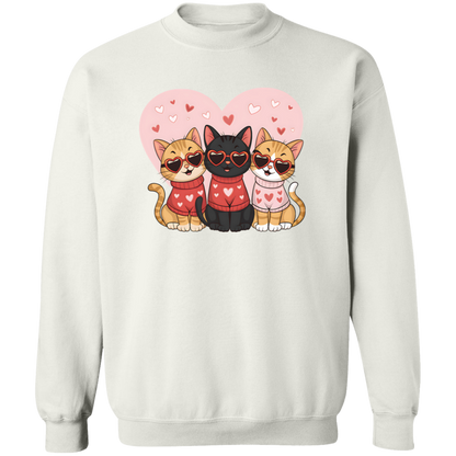 Love & Cats Valentine's Day Sweatshirt