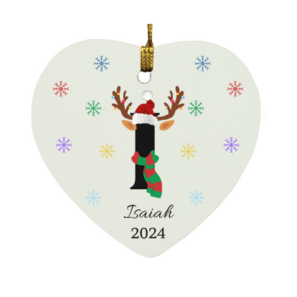 Personalized Initial Name Ornament – Unique Holiday Keepsake