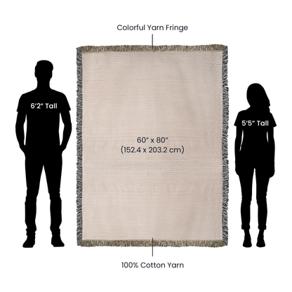 Custom Name Woven Blanket – Personalized Heirloom Throw for Cozy Gifting