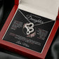 To My Beautiful Daughter Heart to Heart Necklace - From Mom