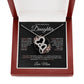 To My Beautiful Daughter Heart to Heart Necklace - From Mom