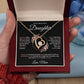 To My Beautiful Daughter Forever Love Necklace (Blk) - Love Mom