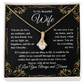 To My Beautiful Wife Alluring Beauty Necklace - Perfect for Birthday, Anniversary, Christmas, Valentine's Day!!