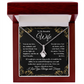 To My Beautiful Wife Alluring Beauty Necklace - Perfect for Birthday, Anniversary, Christmas, Valentine's Day!!