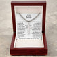 To My Son - Cuban Chain with Artisan Necklace - WHT